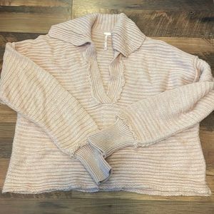 Light pink free people sweater size Xs